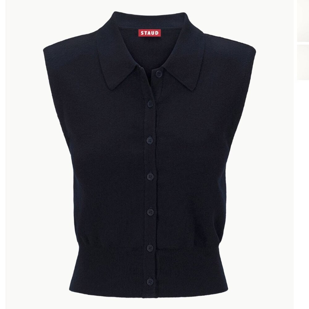 STAUD Nola Top (Navy)